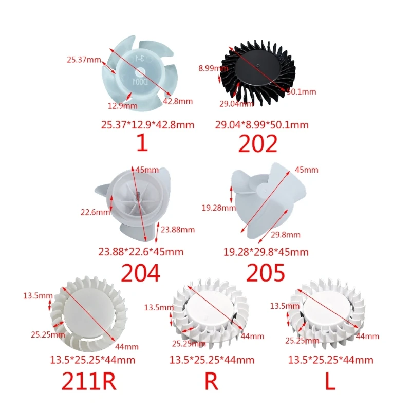 E5punPlastic Small Blade Wind Blade Propeller, Science and Technology Model Fan