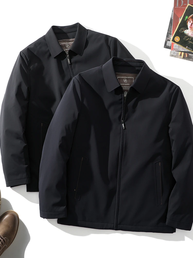 

Высококачественная мужская демисезонная куртка-пуховик с отстегивающейся внутренней частью, деловая версия, теплая, для осени и зимы