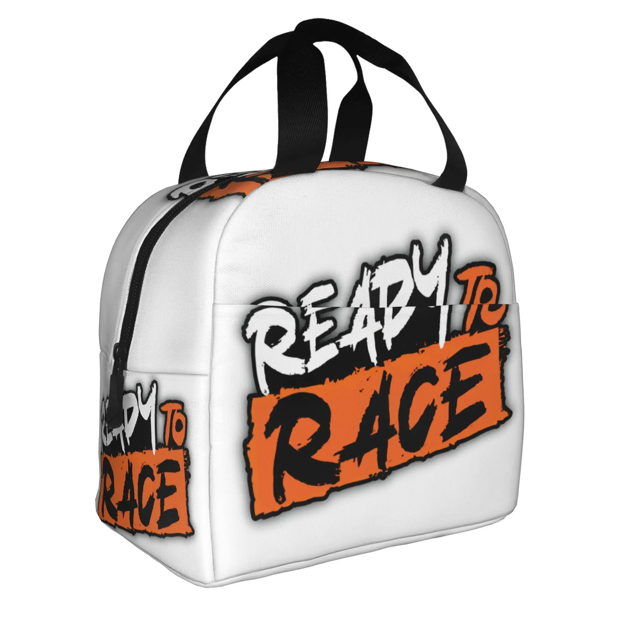 Ready To Race Resuable Lunch Boxes Waterproof Motorcycle Rider Racing Sport Cooler Thermal Food Insulated Lunch Bag Office Work