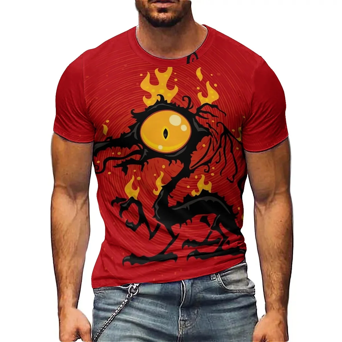 

Splash Ink Graffiti Men's 3D Print Short-sleeved T-shirts, Soft and Comfortable Fabric, Perfect for Men and Women