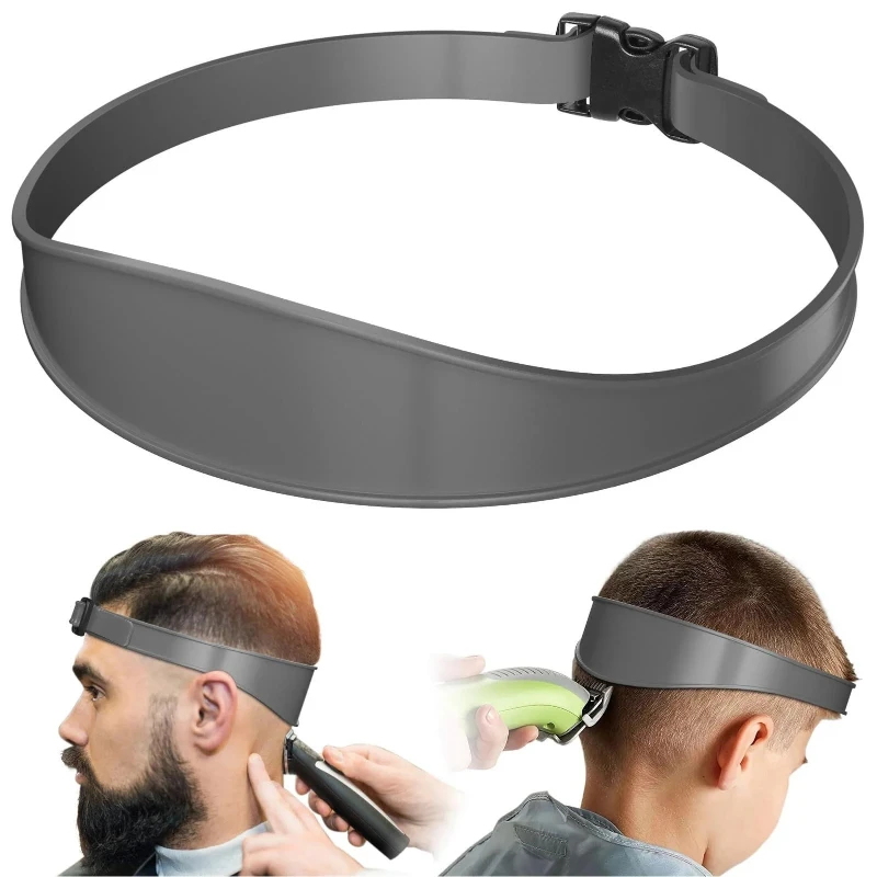 Adjustable DIY curved silicone haircutting collar template, hair trimming finger, second-level haircutting tool