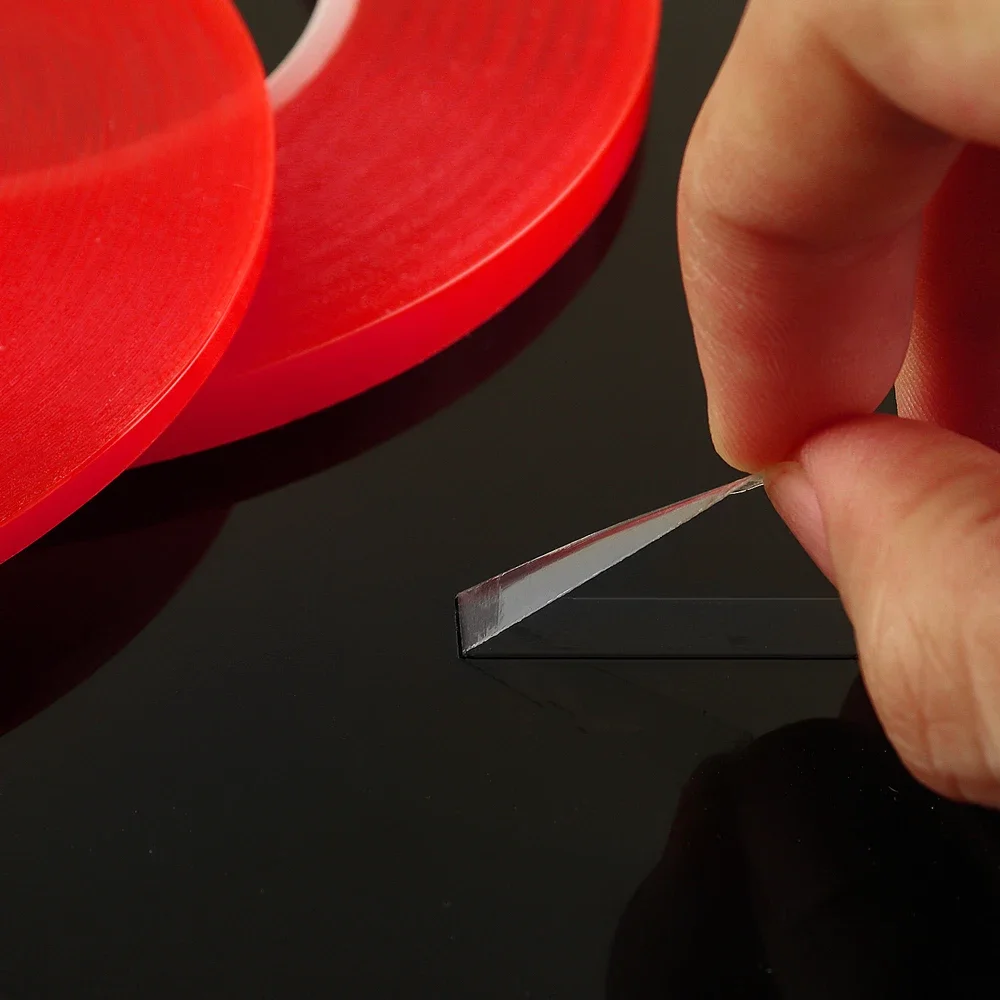 

3mm 6mm Double Sided Red Line Tape Heat Resistant Super Sticky Adhesive Roll Tape DIY Scrapbooking Glitter Shaker Card Making