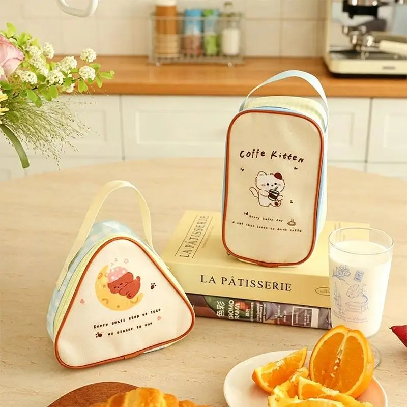 Hot Cute Cartoon Insulated Lunch Bag Portable Reusable Thermal Tote Bag Handbag For Women Kids Work School Picnic Food Container