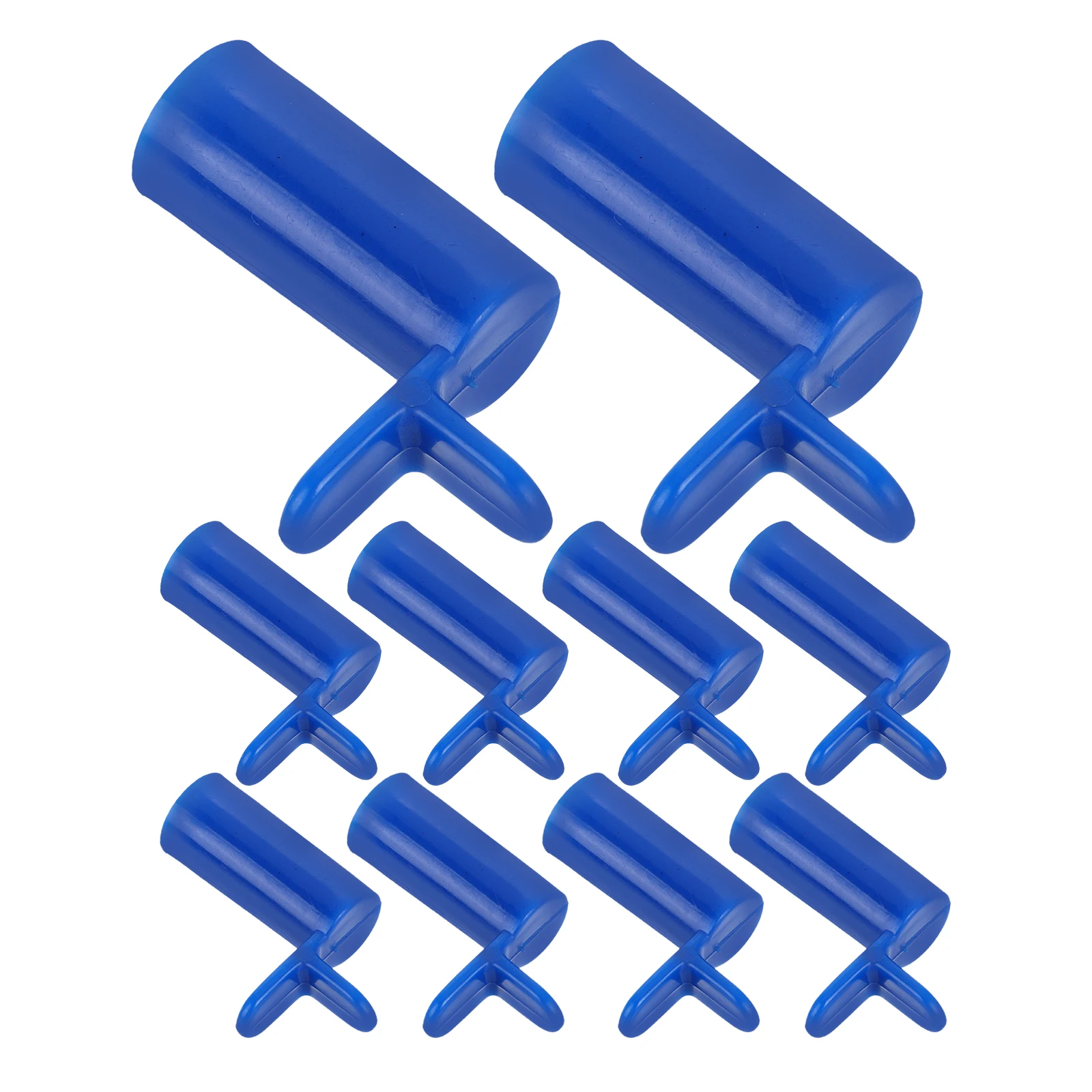

10 Pcs Billiard Stand Head Pool Pole Rack Bridge Blue Billiards Stick Accessories