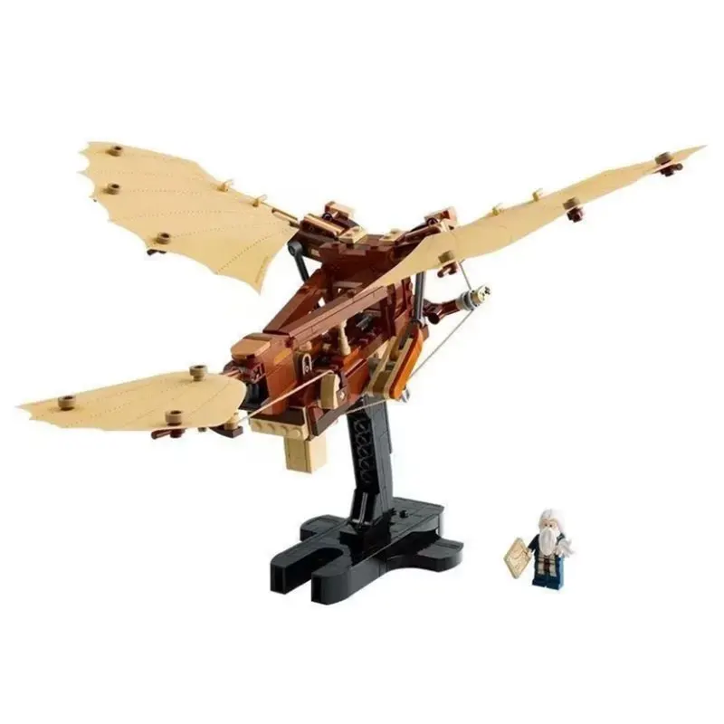 ใหม่ 2025 ในสต็อกสําหรับ Leonardo da Vinci's Flying Machine DIY ประกอบอิฐชุดของเล่นชุดของขวัญคริสต์มาสสําหรับหญิง