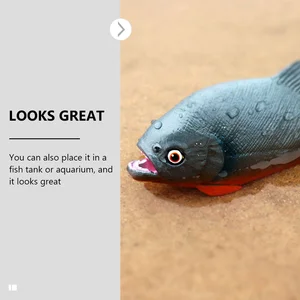 Wildes künstliches Piranha -Spielzeugfisch, Plastikstatuette, Simulation von gefälschten Fischen, kognitive Nahrung für Kinder, Fabrik 10 Hauptverkäufe von Mini Piranha - №7
