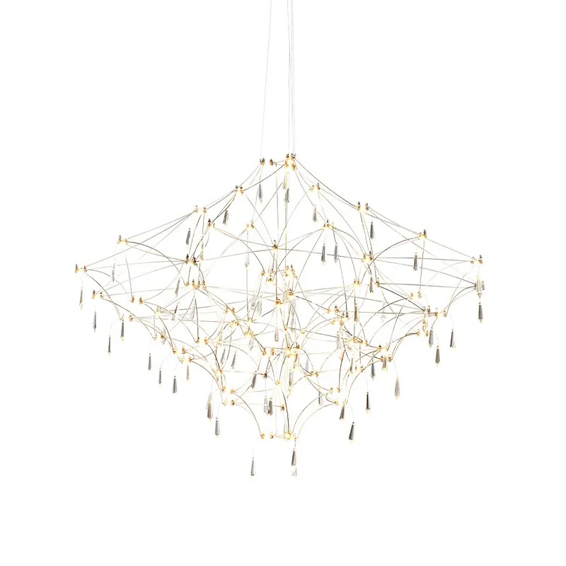 

LED restaurant chandelier, Italian simple and modern atmosphere, bar lamp, light luxury household lamp