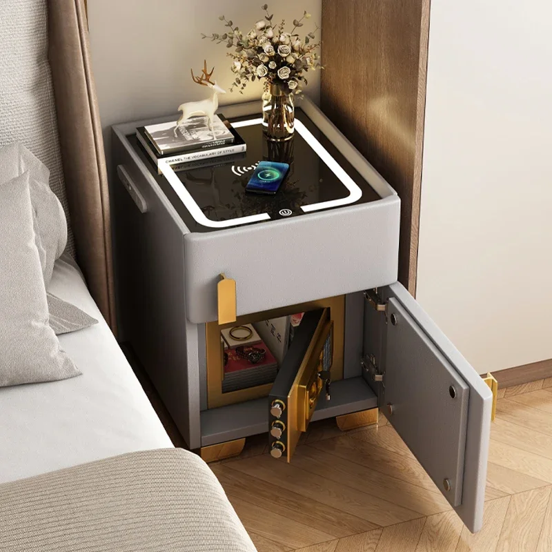 

Side Table Bedroom Bedside Nightstands Small Designer Design Storage Locker Cabinet End Tables Night Bed Desk Comodini Wood Room