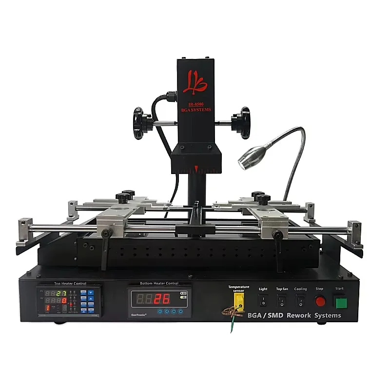 2 Zones IR8500 BGA Rework Repairing Solder Station IR Heating for Game Boards Computer Motherboards Use 220V 2050W Power