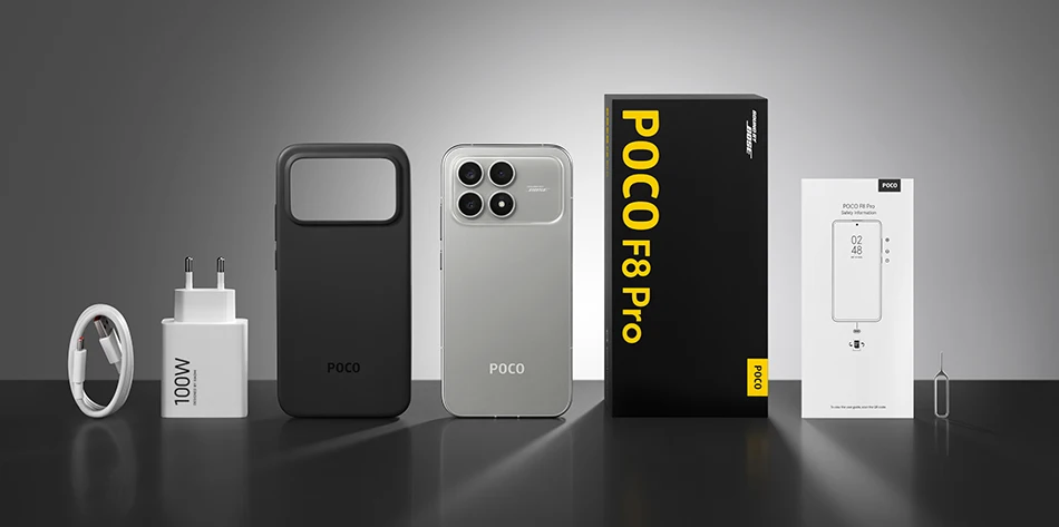 Original Smartphone POCO F8 Pro 5G Global Version Snapdragon® 8 Elite 6.59" 120Hz HyperRGB AMOLED Display 6210mAh NFC