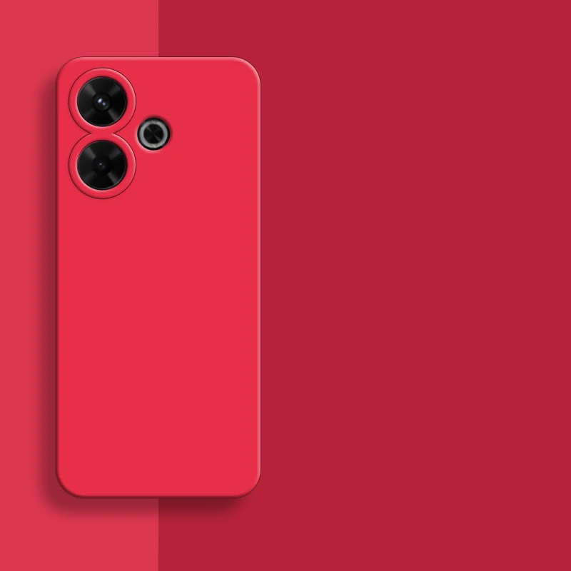 Para Xiaomi Redmi 13 funda para Redmi 10 12 13 4G 5G cubierta Original de goma de silicona líquida parachoques a prueba de golpes para Redmi 13 12 10