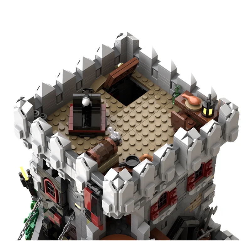 Moc Building Blocks Boar Lord`s Castle Model Technology Brick DIY Assembly Medieval Castle Model Construction Toy Holiday Gift