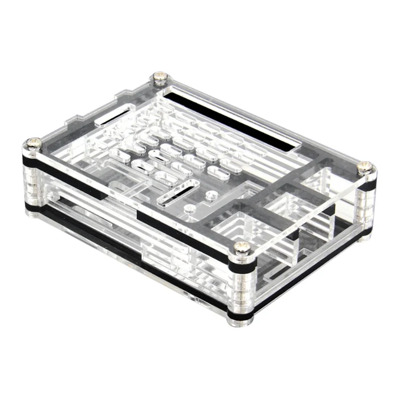 

1 Piece Acrylic Case Case As Shown 92X67x25mm For Raspberry Pi 5, Compatible With For Raspberry Pi 5 Active Cooler-ABIU