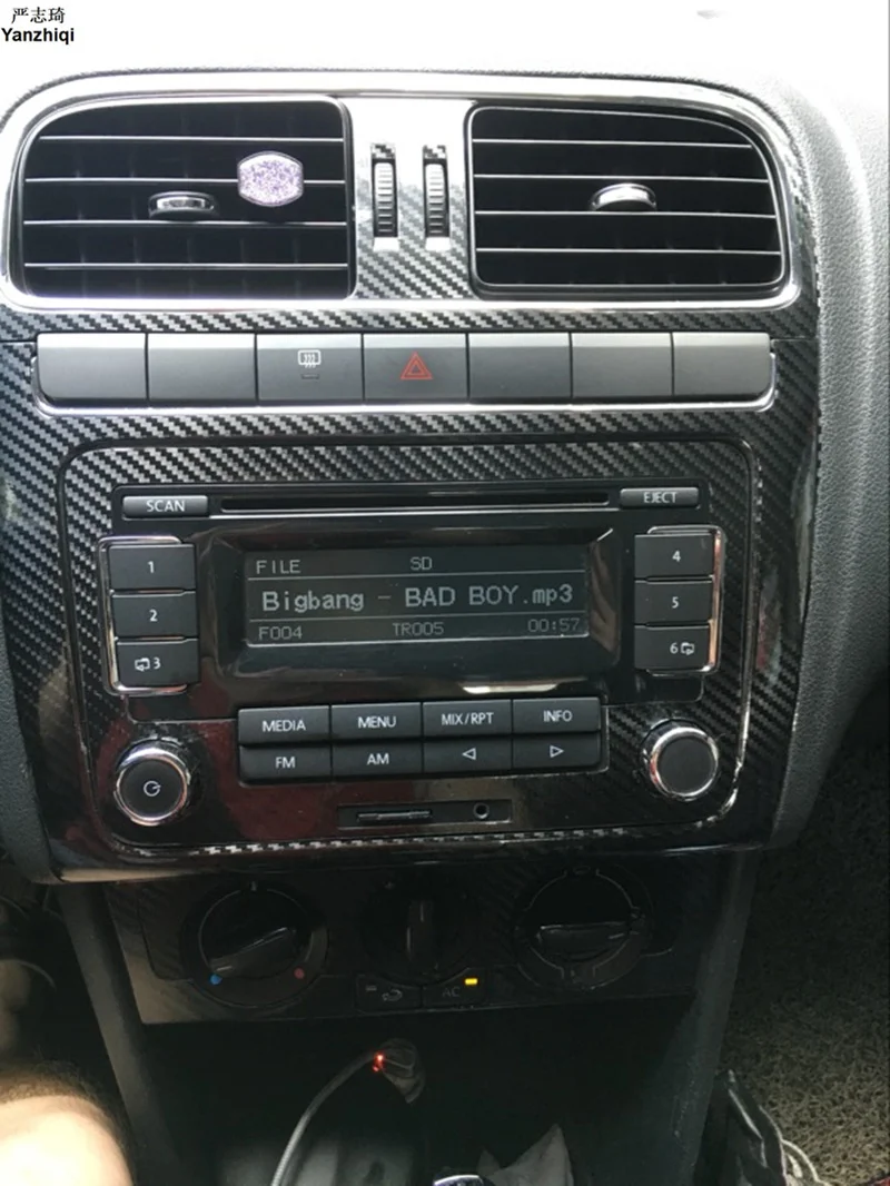 

Полный набор автомобильных наклеек из углеродного волокна для внутреннего контроля автомобиля на 2002-2010 2011-2013 2014-2017 Фольксваген Поло