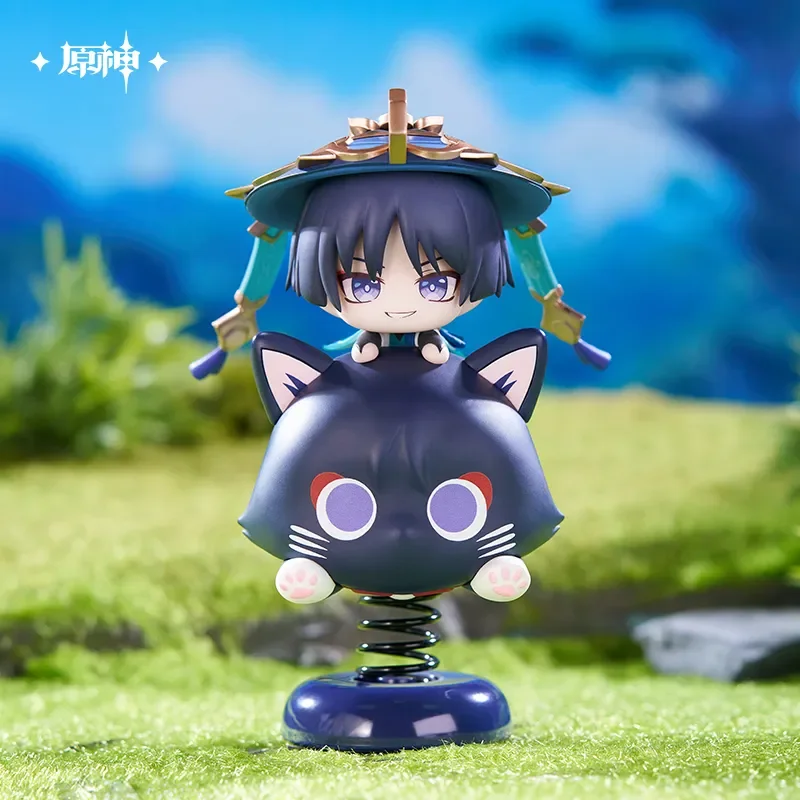 Sunsyea Genshin Impact Official Merch miHoYo Original Authentic Wanderer Hu Tao Tartaglia Q Version Figure Doll Desktop Ornament view 2