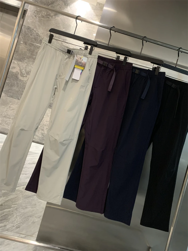 

Легкие дышащие мужские повседневные брюки на открытом воздухе, эластичные мягкие ветрозащитные летние модные прямые длинные брюки