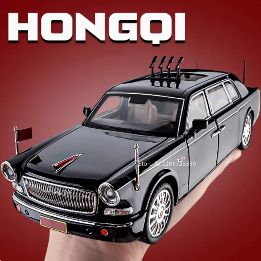 

1:24 HONGQI 70TH H9 Миниатюрная модель игрушечного автомобиля из сплава, литой под давлением звук, свет, двери, открытые откатные, имитация автомобиля, игрушки для детей, подарки