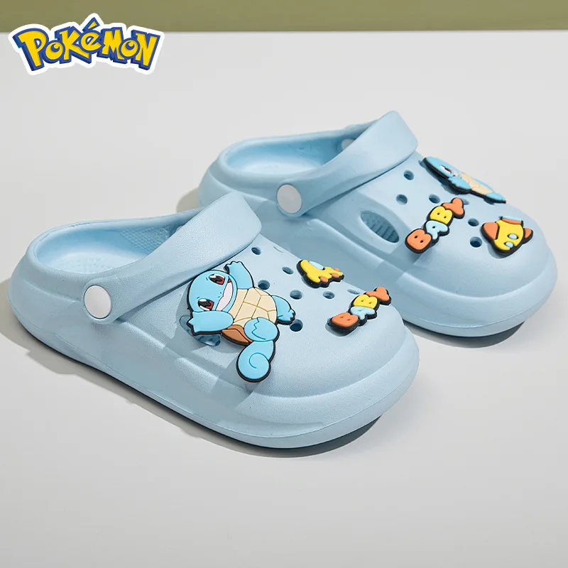 3style Anime Pokemon Childrens Slippers Pikachu Squirtle Psyduck Jigglypuff Parent-child Non-slip Slippers Lovely Gift