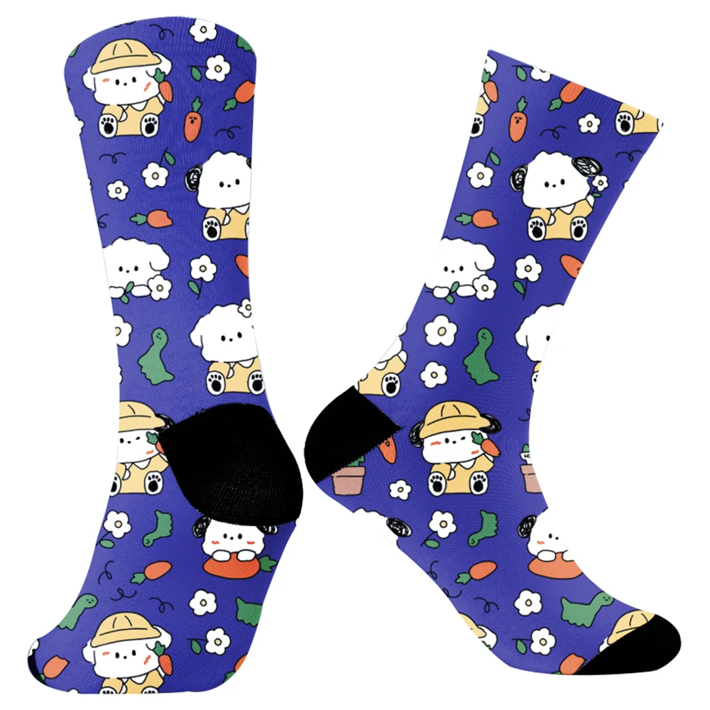 Pattern Funny Happy Socks Summer Novelty Skateboard Casual Crazy Socks 2024 New Printed socks Quality Combed Socks