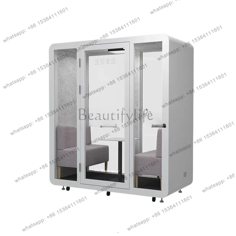 Soundproof room Silent warehouse Reception room Interview cabin Movable office rest, live stream