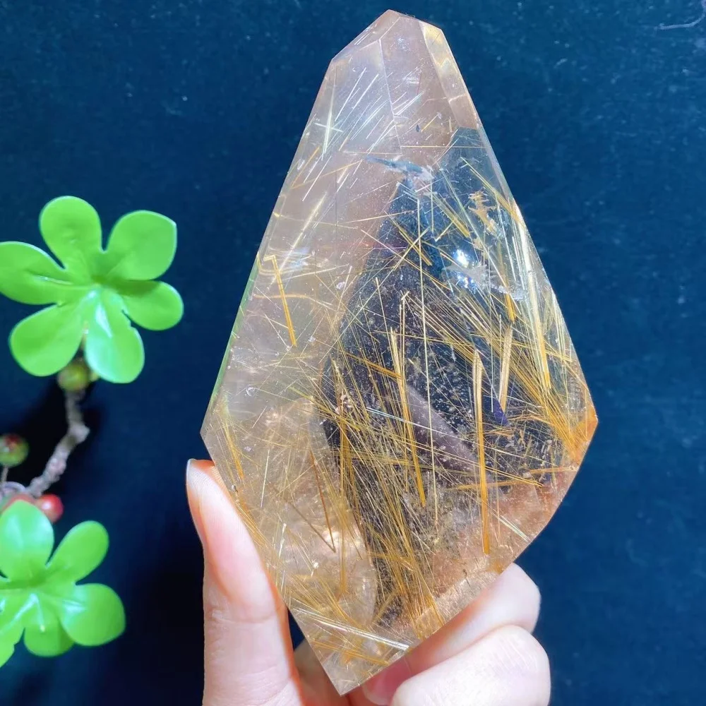 High Quality Smoky Quartz Mix Golden Rutile Crystal Stone Free Form Healing Crystal Reiki Energy Home Decor Ornaments Gifts