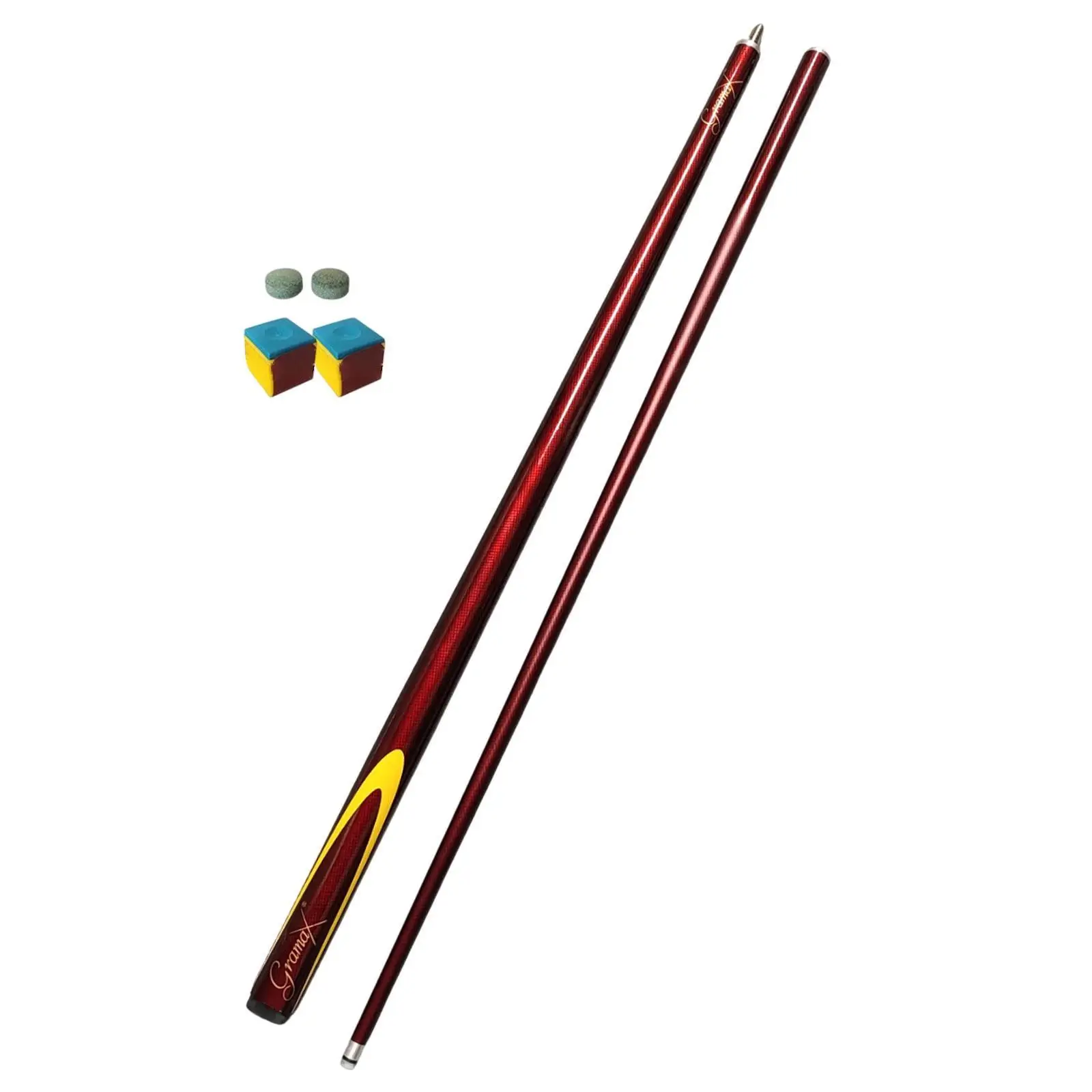 Billiard Cue Set 1/2 Split Portable Pool Stick Carbon Fiber Wood Sturdy Shaft for Billiards Game Beginner Starter