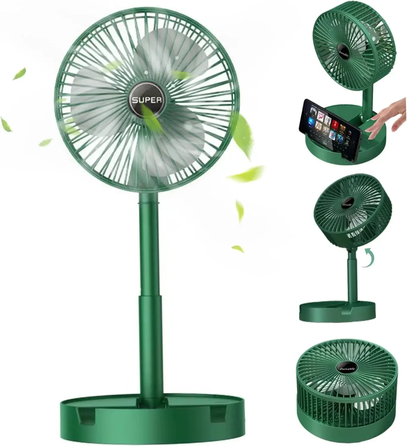 USB Foldable Electric Fan Cold Air Portable Indoor Outdoor Ventilador Mini Home Cooling Table Fan Camping Desktop Air Cooler Fan