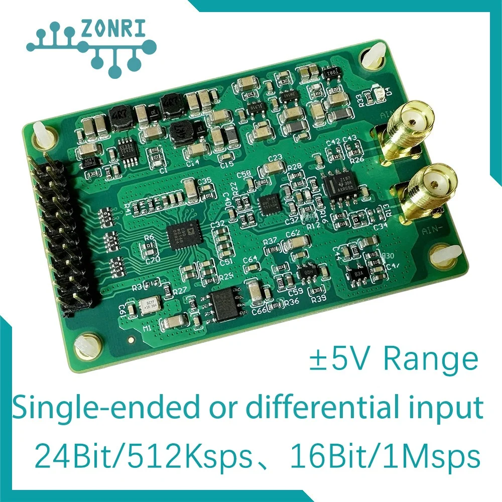 AD7768-1 High Performance 24Bit ADC Module/24Bit/512Ksps/16Bit/1Msps