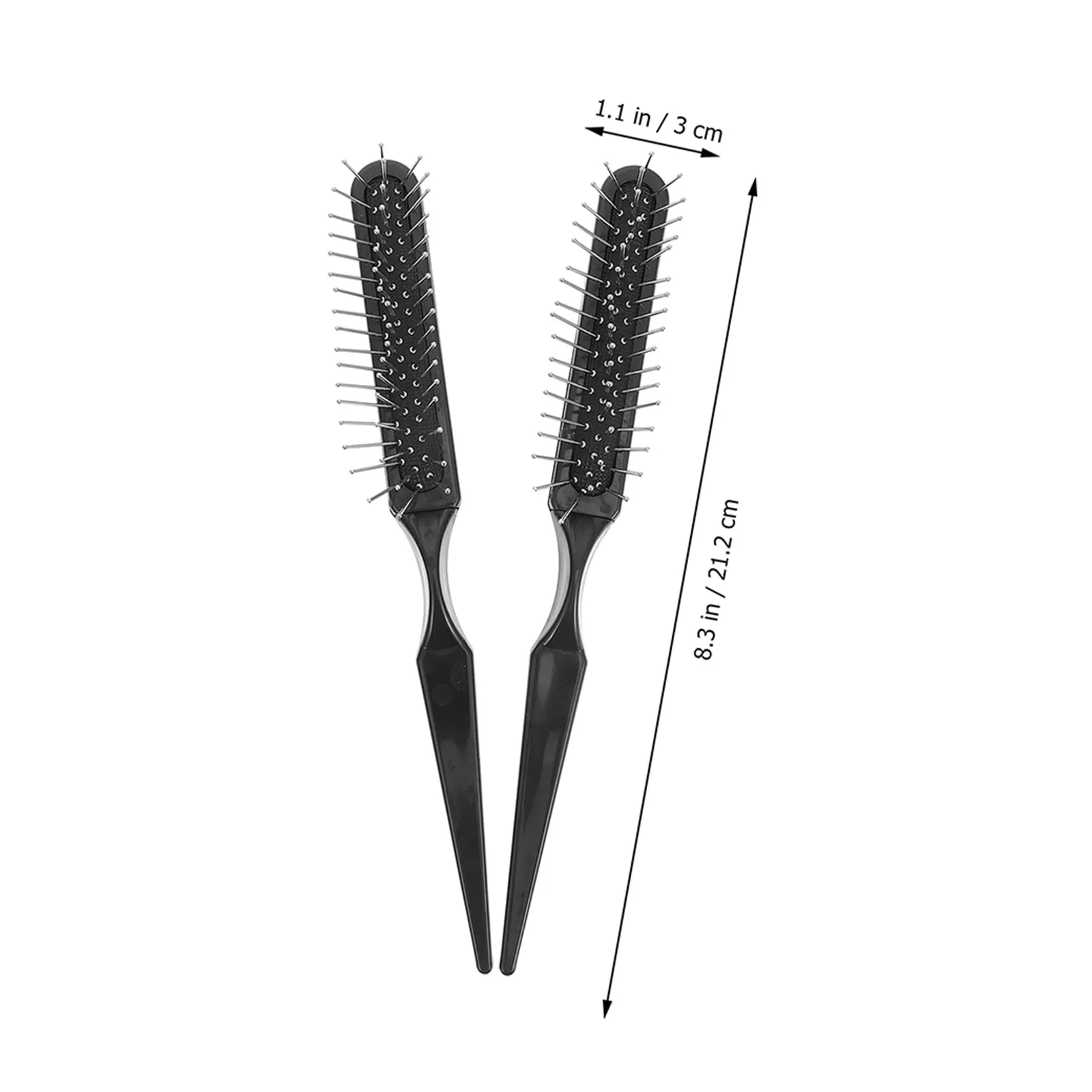 Rat Tail Comb 5pcs for Hair Sectioning Detangling Braiding – Black Styling Comb for Men Women