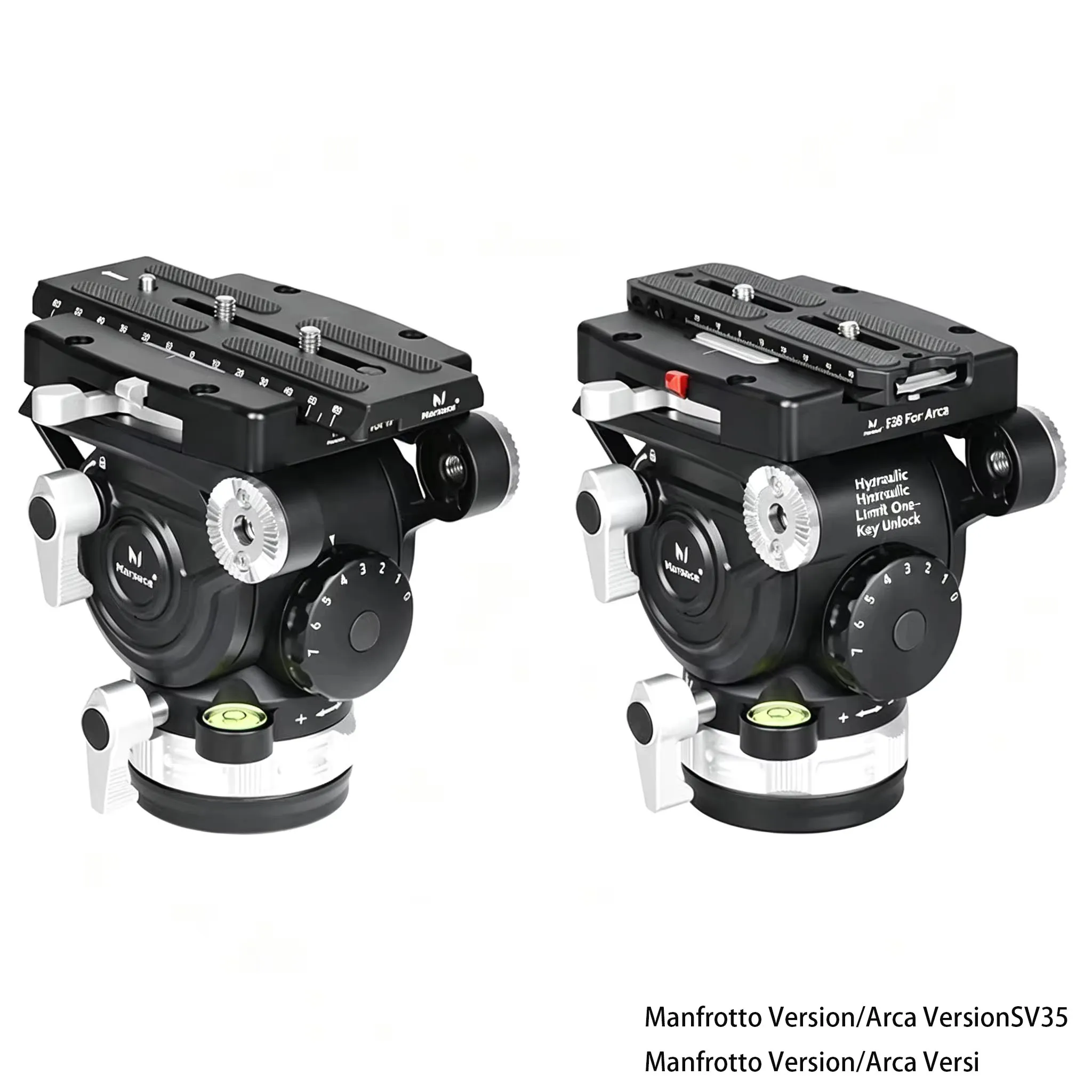 Marsace SV35 Fluid Video Head Ideal for Bird Photography, 8-Step Dynamic Balance for 2~8kg Payload