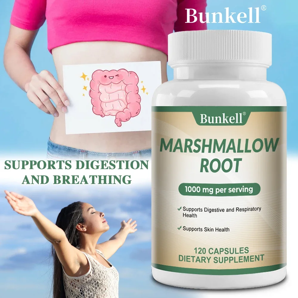 Bunkell MARSHMALLOW ROOT Supplement - Comprehensive Immune System Support, Digestive and Respiratory Health Non-GMO, Gluten-Free