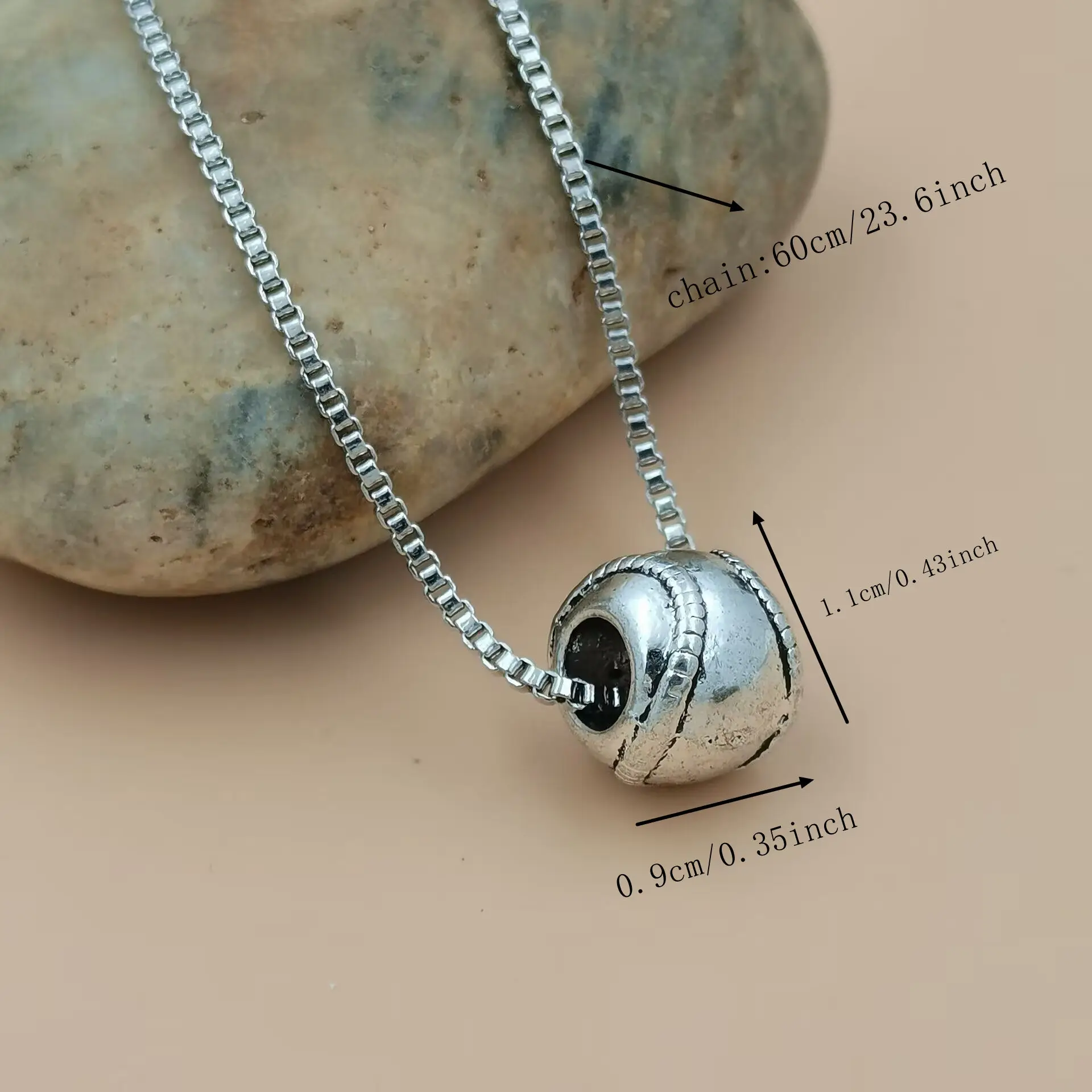 10Pcs Men Women Baseball Alloy Necklace Fit 3D Sports Jewelry For Baseball Enthusiasts And Sports Fans A-981d