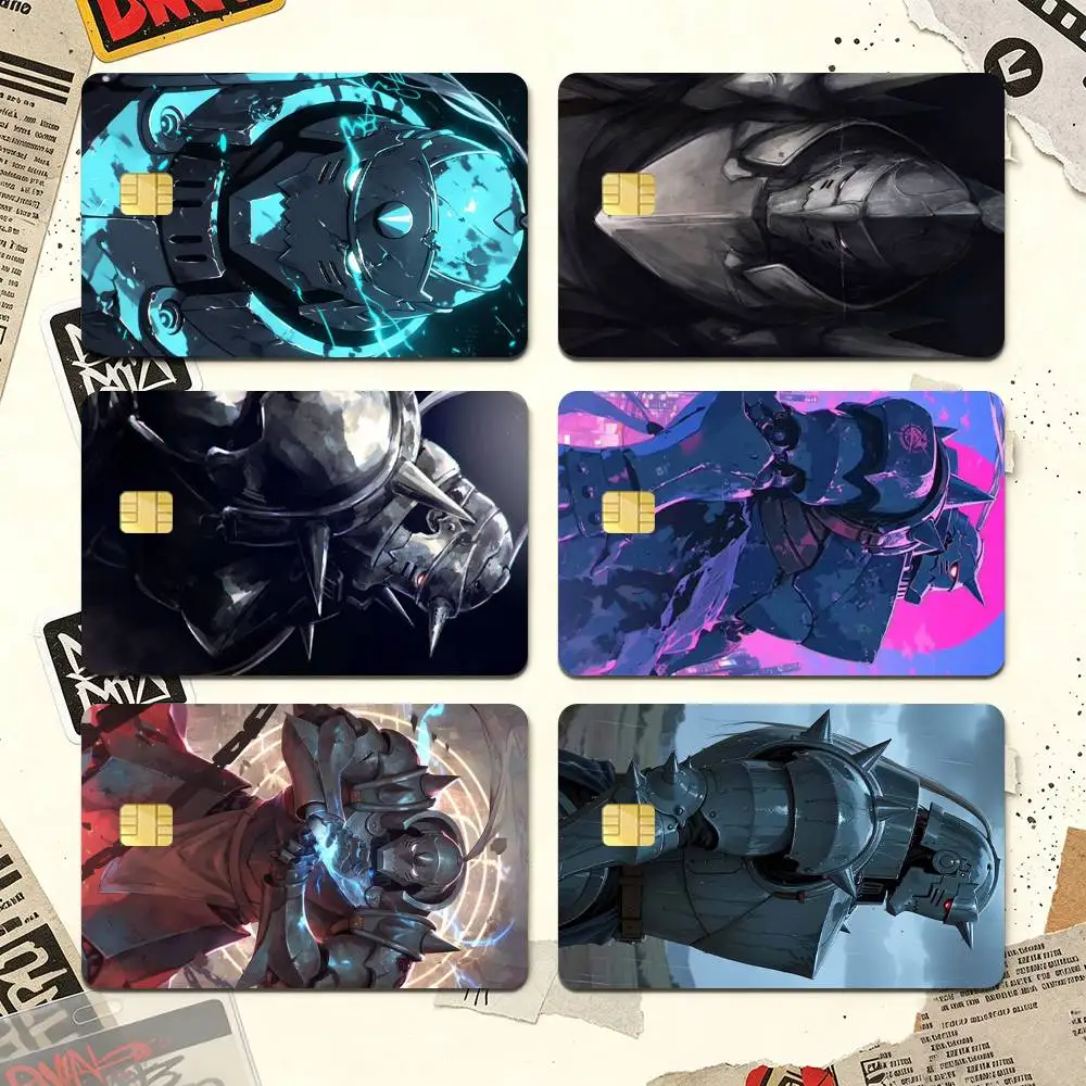 Alphonse Elric Credit Card HD Stickers Premium matte film effectively prevents fingerprints and daily abrasion.