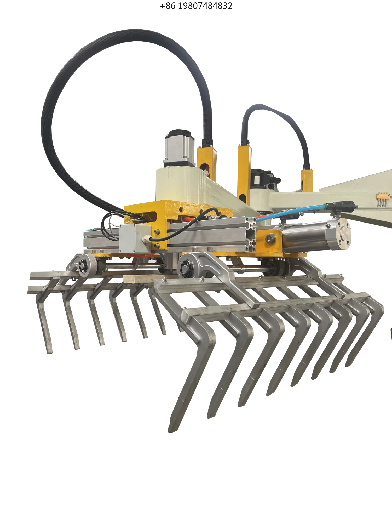 Robot Bag Box Palletizer, Pneumatic Clamp Claw Gripper Arm for Industrial Palletizing Hot Sale