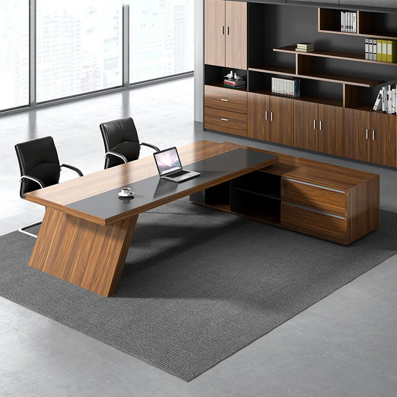 Desk boss table simple modern class desk president table manager supervisor single office desk and chair combination