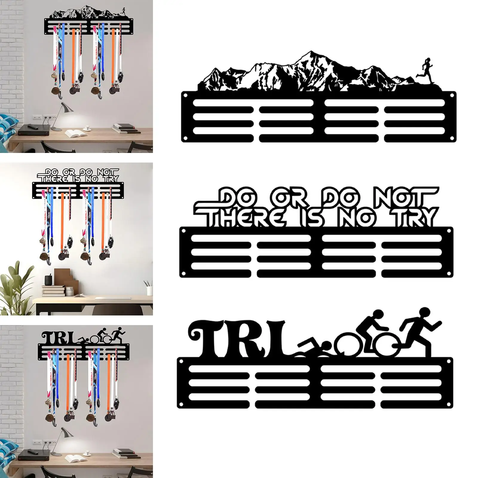 Medals Display Hanger Holder Gymnastics Soccer Medals Holder Rack Iron Sports Award Award Ribbon Organizer Medals Storage Shelf