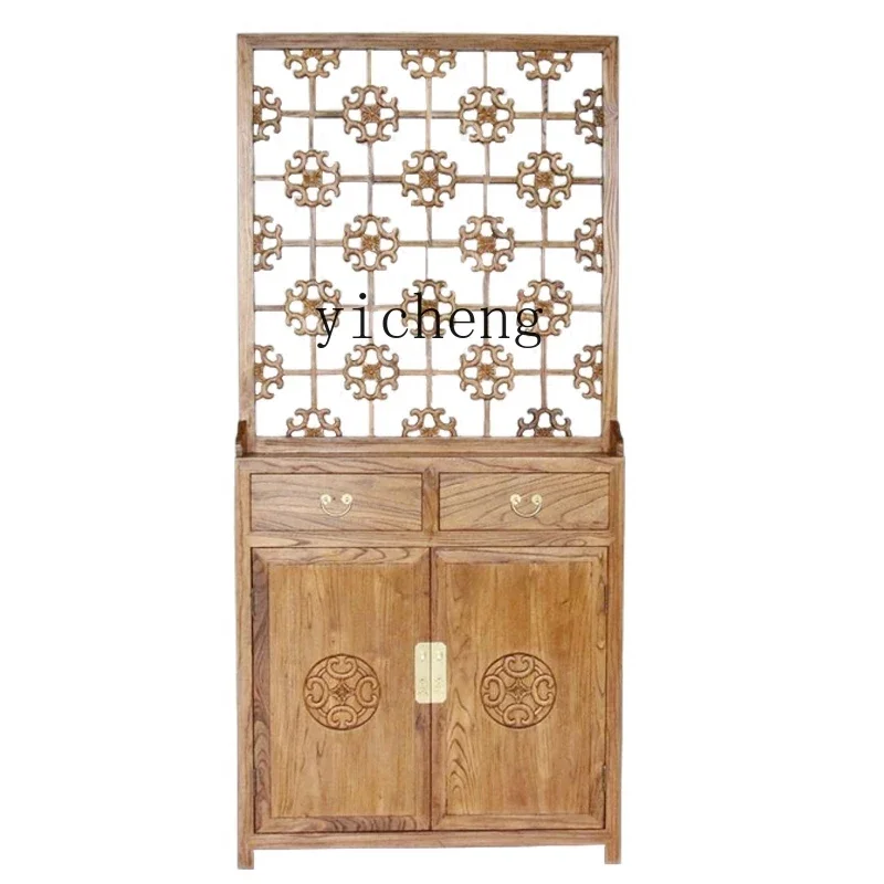 

Double-Sided Hall Cabinet Hallway Ancient and Modern Log Home Shoe Cabinet Hall Cabinet