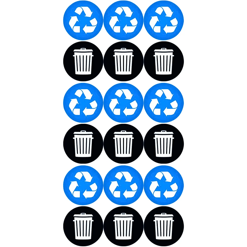 

Classification Stickers Recycling Bin Trash Sign Recycle Applique Labels for Bins Pvc Waste Sorting