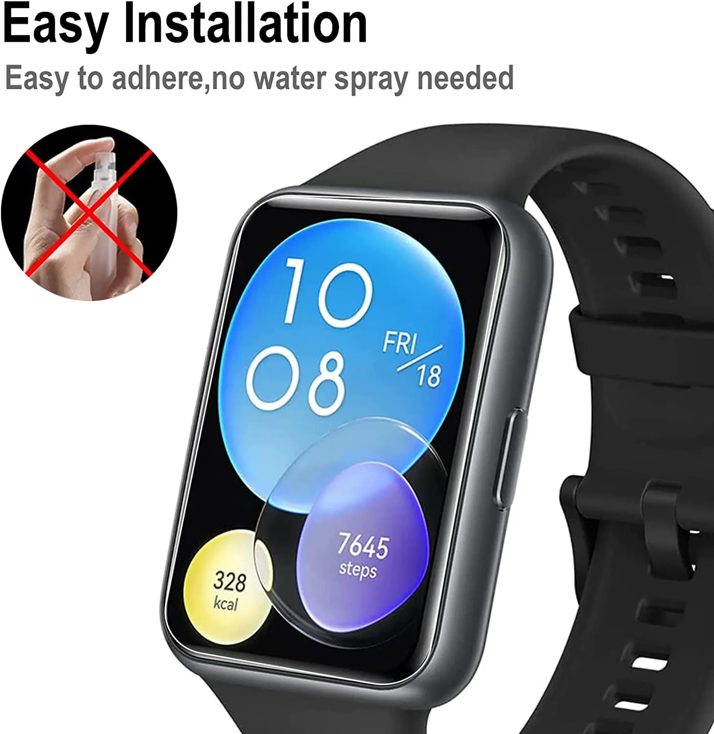 10 قطع من طبقة هيدروجيل ناعمة من مادة البولي يوريثان الحراري لساعة Huawei Watch Fit2 الذكية واقي شاشة مقاوم للخدش لساعة Huawei Watch Fit 2