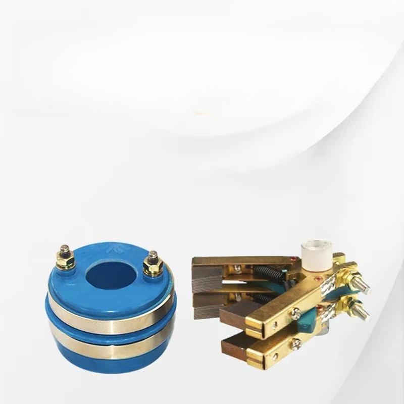 Food Packaging Machine Accessories Slip Ring Two-way Four-way Collector Ring Assembly Conductive Ring Carbon Brush Holder