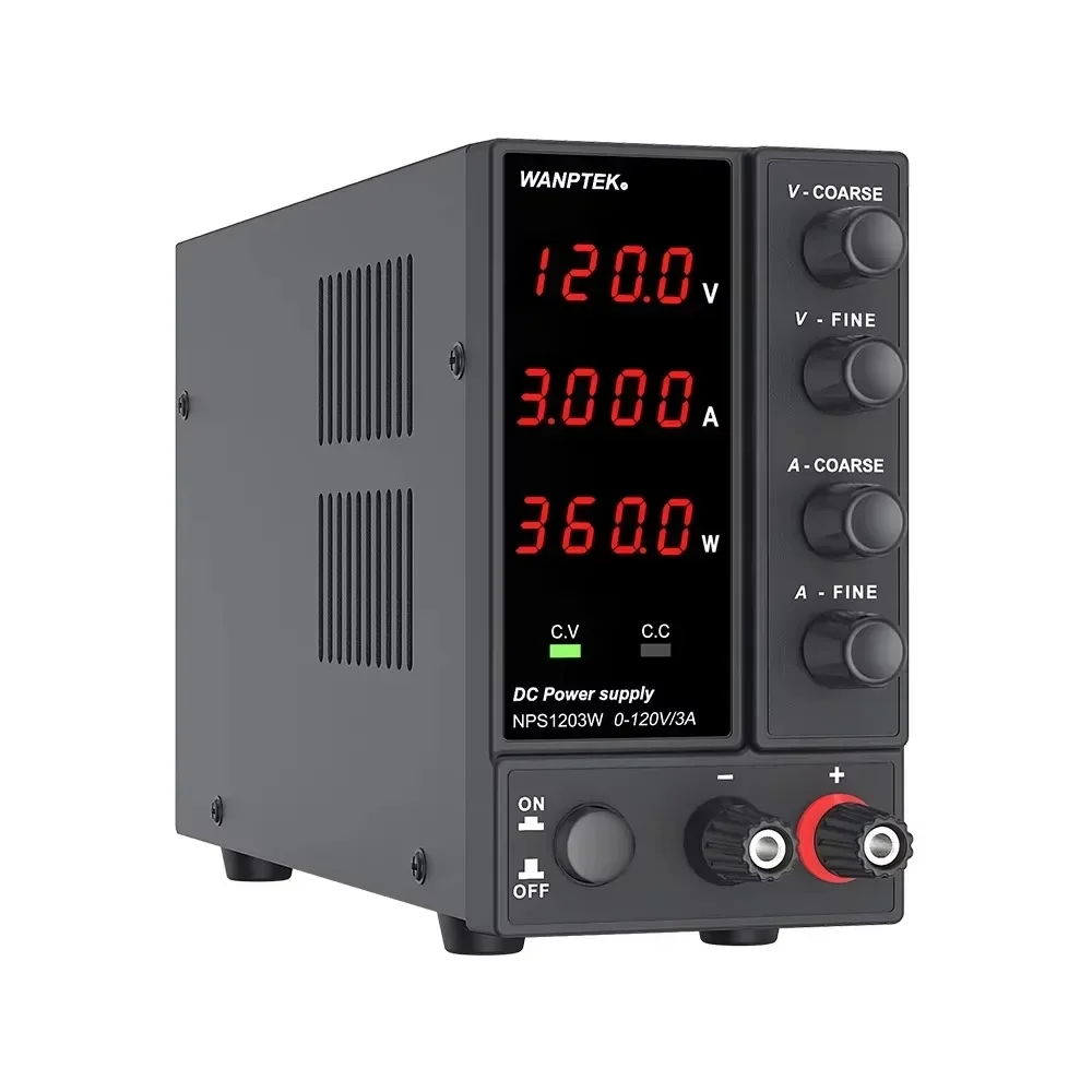 Wanptek NPS1203W 0-120v 0-3a 360w 210V Repair Shop Supp for Junior High School Students