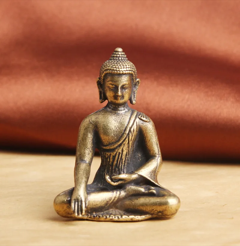 Wholesale Buddha statue temple old Pocket  Buddha Shakyamuni RULAI FO Statue protective talisman Bless health safety good luck