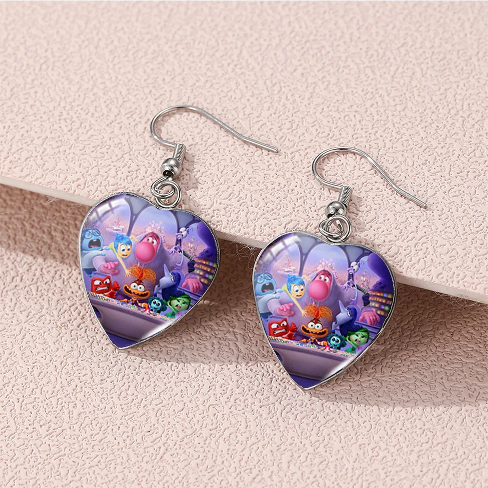 Disney-pendientes de acero inoxidable con 2 figuras de dibujos animados para mujer, joyería de moda, regalos, 2024