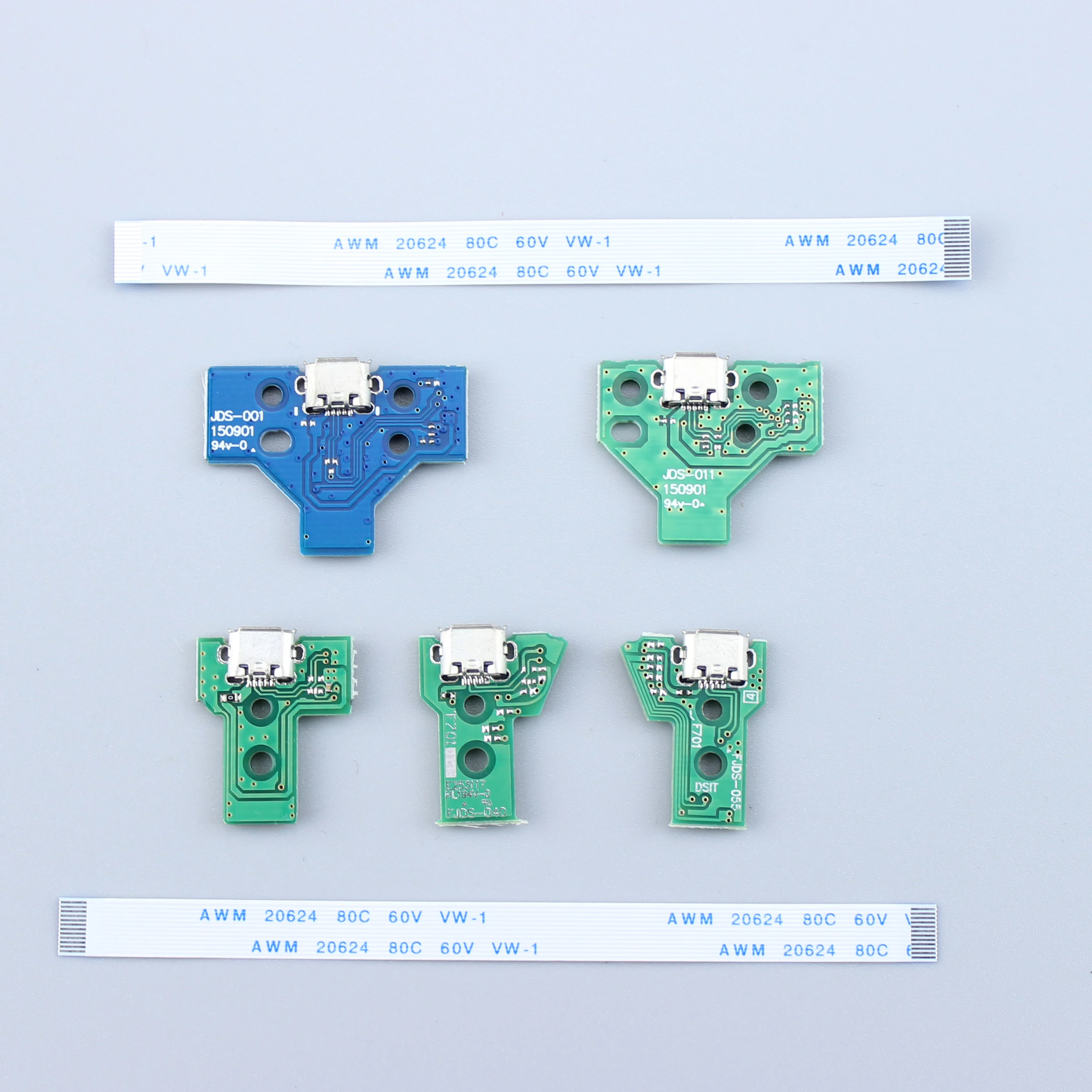 Brand New 12P 14P USB Charging Port Socket Circuit Board 12Pin 14PIN JDS 011 030 040 For PS4 Controller Repair Parts Replacement