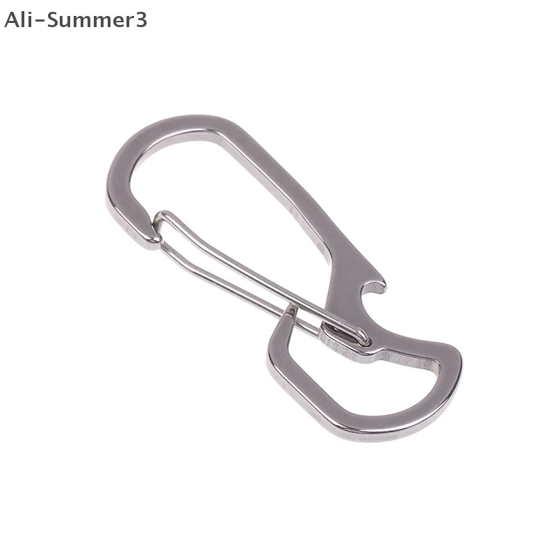 (YY)1개 2025년 신형 스테인리스 병따개 다기능 카라비너 육각 드라이버 야외용 열쇠고리