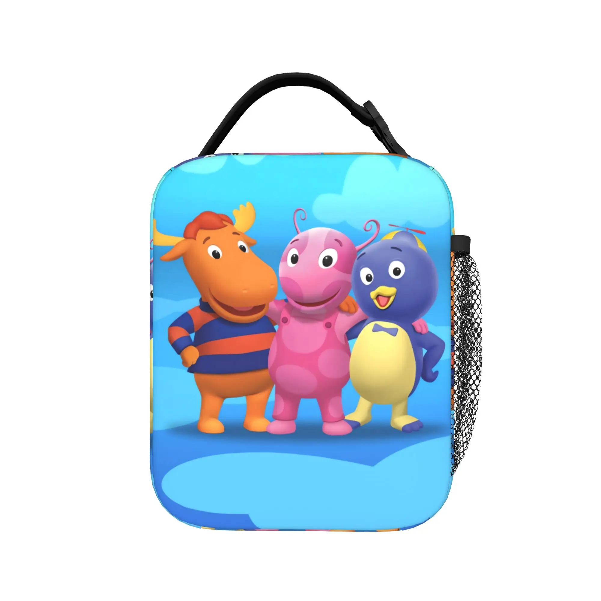 The Backyardigans Lunch Bag  Aesthetic Lunch Box For Women Portable Insulated Cooler Bag Oxford Custom Thermal Tote Handbags