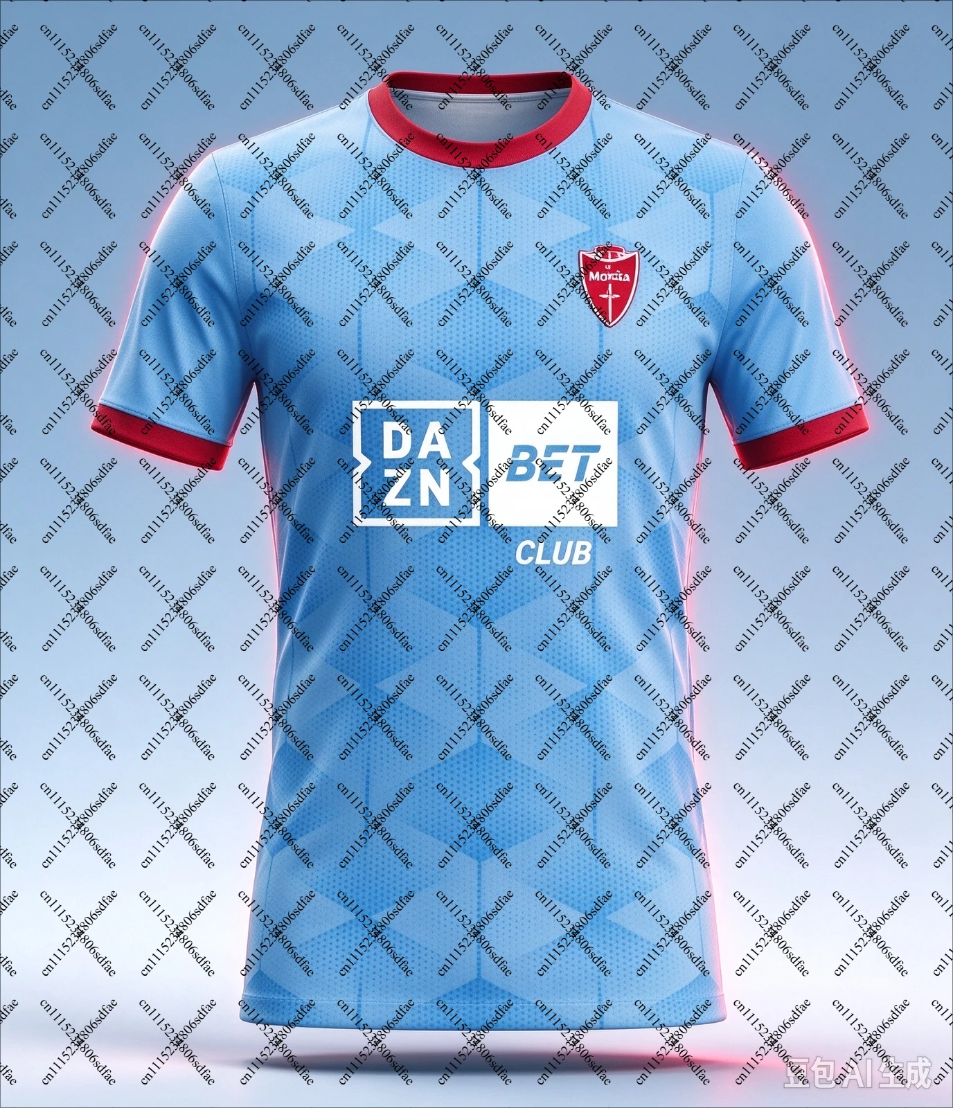 26‑27 Monza Men Soccer Jersey, Summer Club Sponsor Print T‑Shirt, Outdoor Workout Quick Drying Sports Casual Apparel