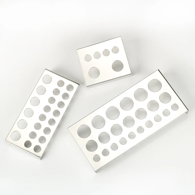 

6/22/23Holes Tattoo Ink Cup Holder Stand StainlessSteel Tattoo Pigment Container S/M/L Multiple Holes Rack Stand Tattoo Supplies