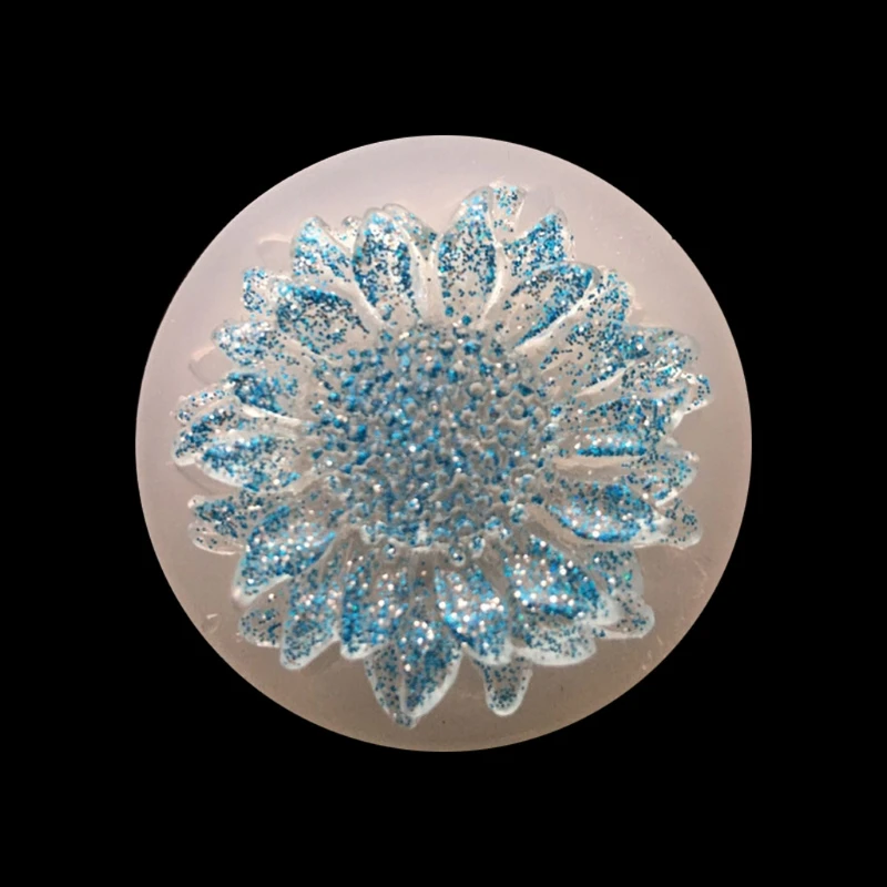 Crystal Epoxy Flower Mirror Craft Mold Silicone Mould Jewelry Making Tool