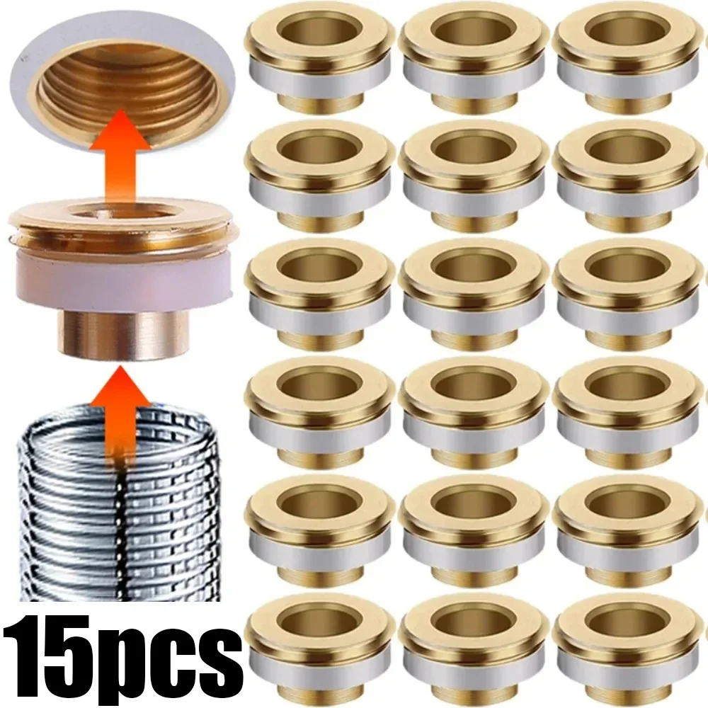 Brass Quick Seal Washers Universal Faucet Valve Leak-proof Sealing Rings Gaskets Pipe Hose Plumbing Plugs Faucet Accessories